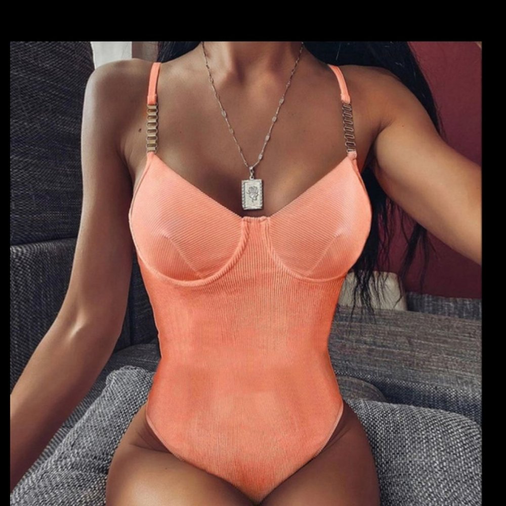 Leotard with Chain Straps